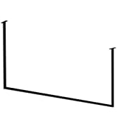 Amazon｜サンニード F型 ワイドハンガーバー 黒 ブラック アイアン